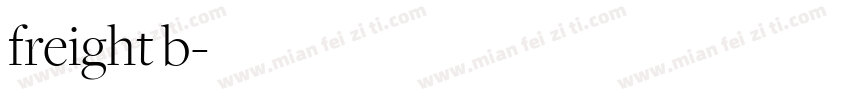 freight b字体转换